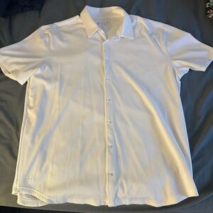BYLT Basics Men's White Casual Button Down Shirt
